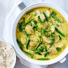 green bean and new potato coconut curry