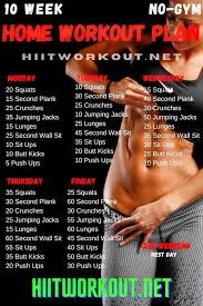 10 Week Workout Plans For Women At Home