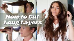 how to cut long hair in layers the