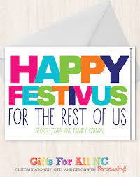 Forget the presents, you've got a lot grievances coming your way! Happy Festivus Holiday Card