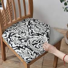 Velvet Dining Chair Seat Covers Stretch