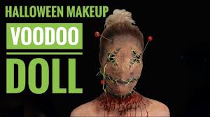 voodoo doll halloween makeup look