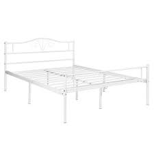 Full Metal Bed Frame In White Color
