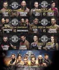 Everything about the build to this has made me want cole to win, because he's awesome, but no one has been clearly established as the next champion to knock the current. Nxt Takeover Portland Match Card Squaredcircle