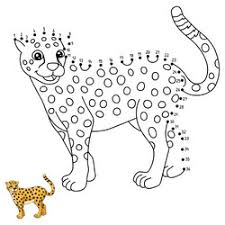 cheetah coloring page vector images