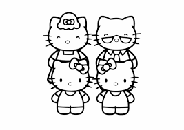30+ mẫu tranh tô màu Hello Kitty đẹp cho bé tập tô