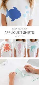 easy no sew applique t shirts tidbits