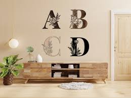 Monogram Fl Alphabet Wood Wall Art