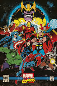 Poster Marvel Comics Infinity Retro