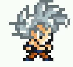 Pixel art dragon ball devolution goku. Dbz Devolution Hola A Todos Hice A Goku Ultra Instinto Facebook