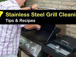 to clean a stainless steel grill