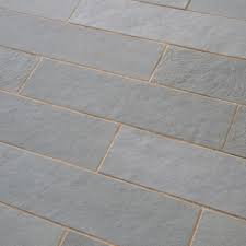 azure grey natural limestone paving