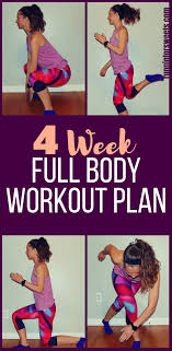 printable 4 week full body home workout