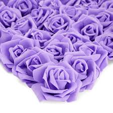 100 pack purple artificial flowers