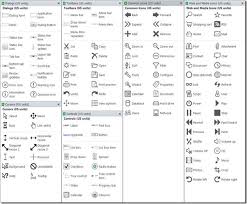 wireframe shapes in visio 2010