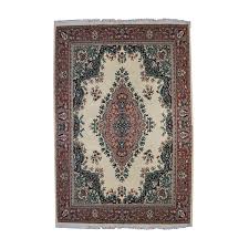 ivory with red border oriental rug