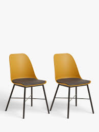 How to use mustard yellow in your home. Anyday John Lewis Partners Whistler Dining Chairs Set Of 2 Mustard At John Lewis Partners