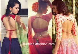 Back Knot Saree Blouse Designs Backless Blouse Designs