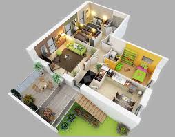 three bedroom house and apartment floor