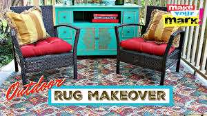 outdoor rug makeover you