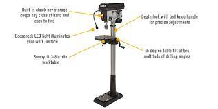 klutch floor mount drill press 16