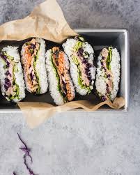 Take control of snack time with these 25+ gluten free and dairy free snacks to keep you on track. Tuna And Kimchi Onigirazu Aka Japanese Rice Sandwich Gluten Free Dairy Free Saltnpepperhere