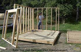 how to build a shed building shed walls