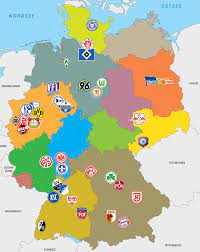 Die offizielle seite der bundesliga. I Made A Map With All The Teams From The 1st And 2nd Bundesliga For The 20 21 Season Soccer