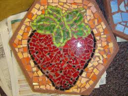 Cut Glass Mosaic Garden Stepping Stones