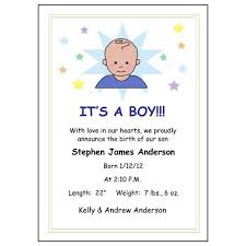 A Star Is Born Baby Boy Birth Announcement