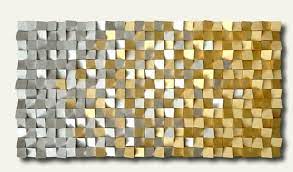 Modern Gold And Silver Wall Decor 3d