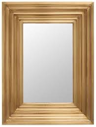 Safavieh Couture Kerry Small Rectangle Wall Mirror Brass