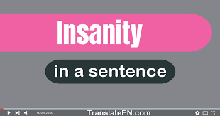 use insanity in a sentence