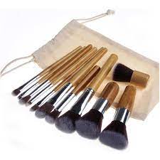 bamboo eco make up brush set