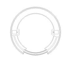 2d cad circular lift design