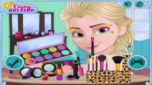 now and then elsa makeup frozen games