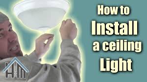 how to install ceiling light flush