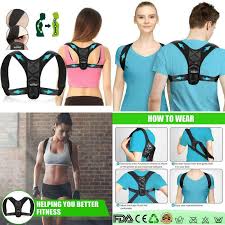 This can be quite effective, but keep in mind that you need to wear the brace over a longer period before it can have any posture correcting effect. Somaz Posture Corrector Adjustable Upper Back Brace For Clavicle Support And Pr Ebay
