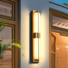 31 Gold Led Outdoor Wall Lighting