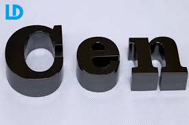 Outdoor Metal Letters Black Outside