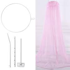 Crib canopy for a baby with a wedding veil, title: Firm Iron Mosquito Net Stand Holder Set Universal Adjustable Clip On Crib Canopy Holder Mosquito Net Mounting Accessories Mosquito Net Aliexpress
