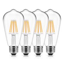Vintage Led Edison Bulbs 60 Watt Equivalent 6w Led Filament Light Bulb 600 Lumen Soft White 2700k St58 Antique E26 Medium Base For Decorate Bedroom Reading Room 4 Pack Walmart Com Walmart Com