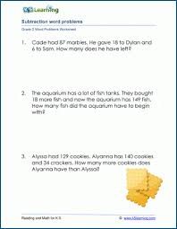 We did not find results for: Grade 2 Subtraction Word Problem Worksheets 1 3 Digits K5 Learning