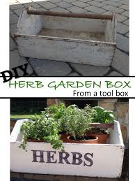 Diy Herb Garden Box From An Old Toolbox