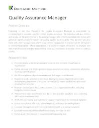 Quality Resumes Quality Assurance Resume High Quality Resumes