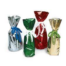 metallic mylar gift bags for 750ml to