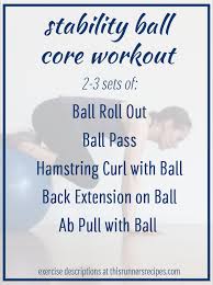 ility ball core workout for runners