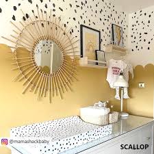 Scallop Edge Wall Stencil For Paint Diy
