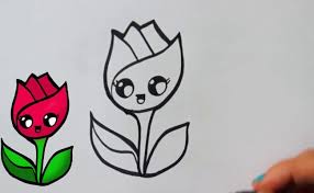 Tekenen stap voor stap leren tekenen zelfkunstmaken nl / makkelijk om na te tekenen. Hoe Teken Je Een Kawaii Tulp Leren Tekenen Voor Beginners Cute766