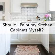 Before installing kitchen cabinets and to help create a plan for your new cabinetry, you need to measure the space. Should I Paint My Kitchen Cabinets Myself Paper Moon Painting